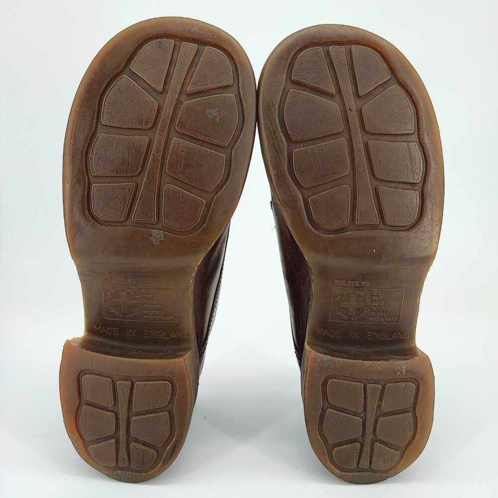 Dr. Martens Women's Size 8B US Leather Brown Block Heel Shoes Casual SM8461 - Picture 7 of 10